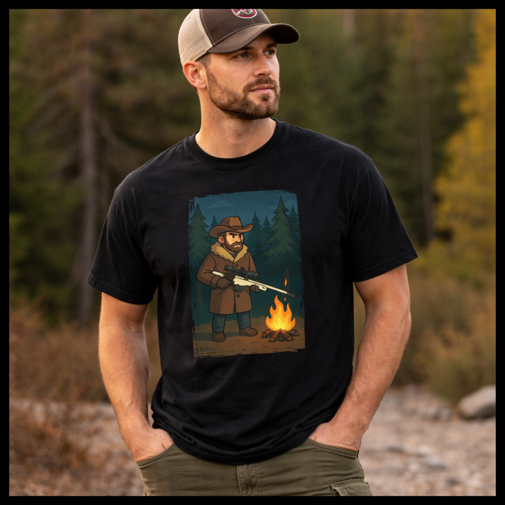 T-Shirt Estampada Sniper Branca