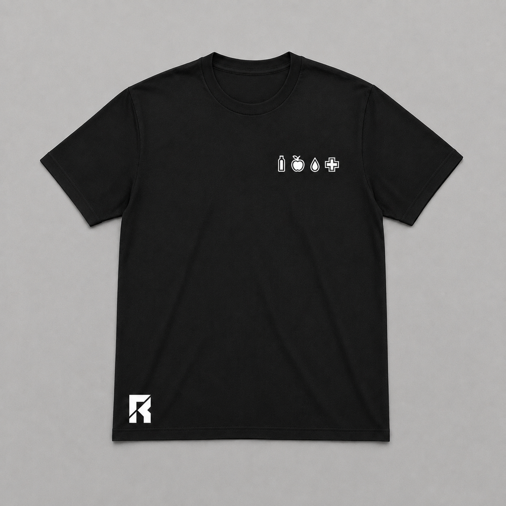T-Shirt Status Saúde Simples & Logo Ricco