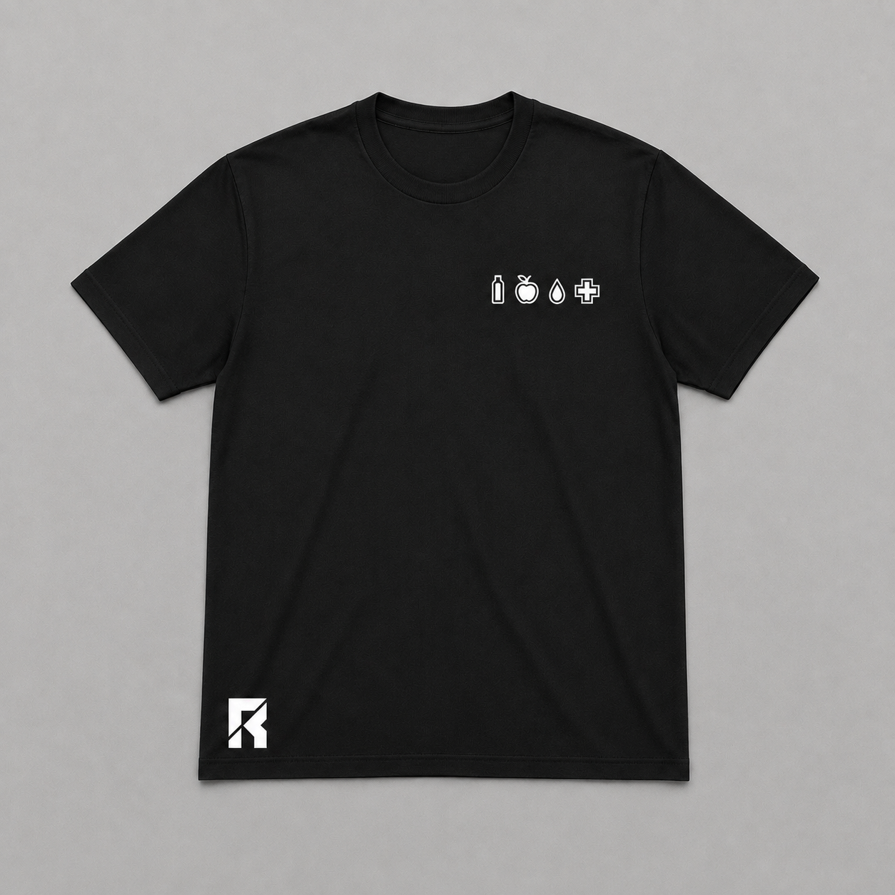 T-Shirt Status Saúde Simples & Logo Ricco