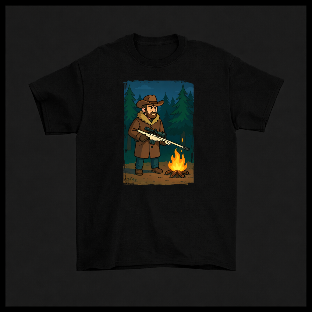 T-Shirt Estampada Sniper Branca
