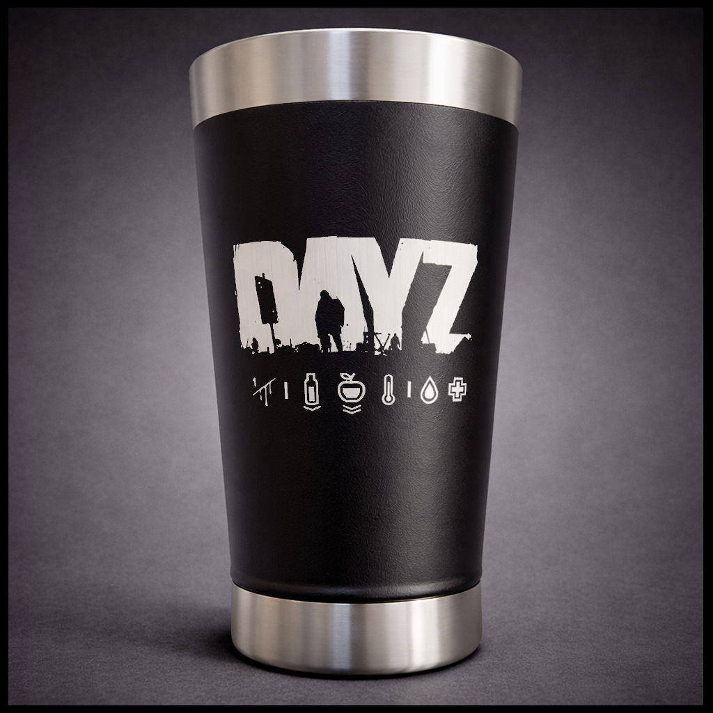 Copo de Inox 500ML - Logo DayZ & LoboSolitário