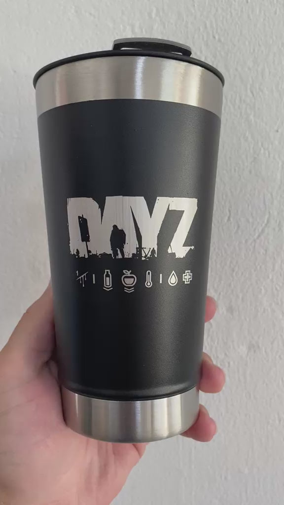 Copo de Inox 500ML - Logo DayZ & LoboSolitário